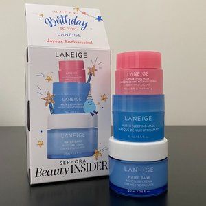 Laneige set: Lip Sleeping Mask, Water Sleeping Mask & Water Bank Moisture Cream